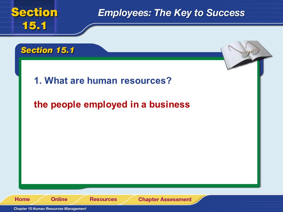 What are human resources