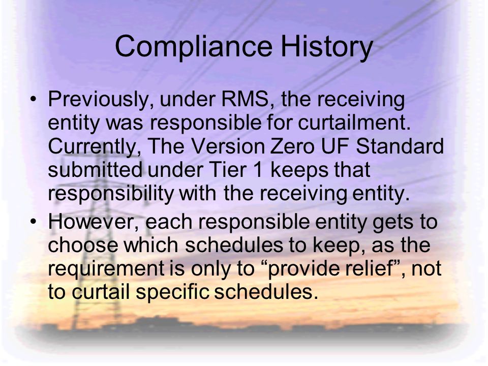 Compliance History