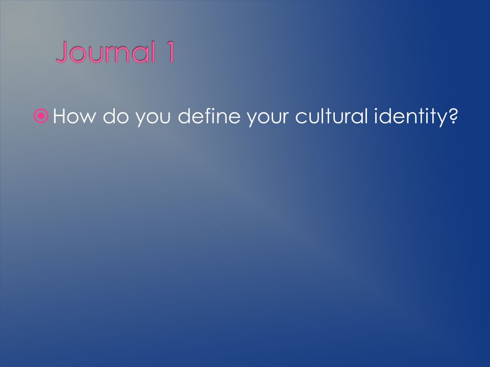 what does cultural identity mean to you