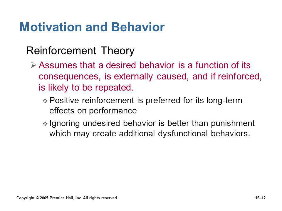 Motivation and Behavior