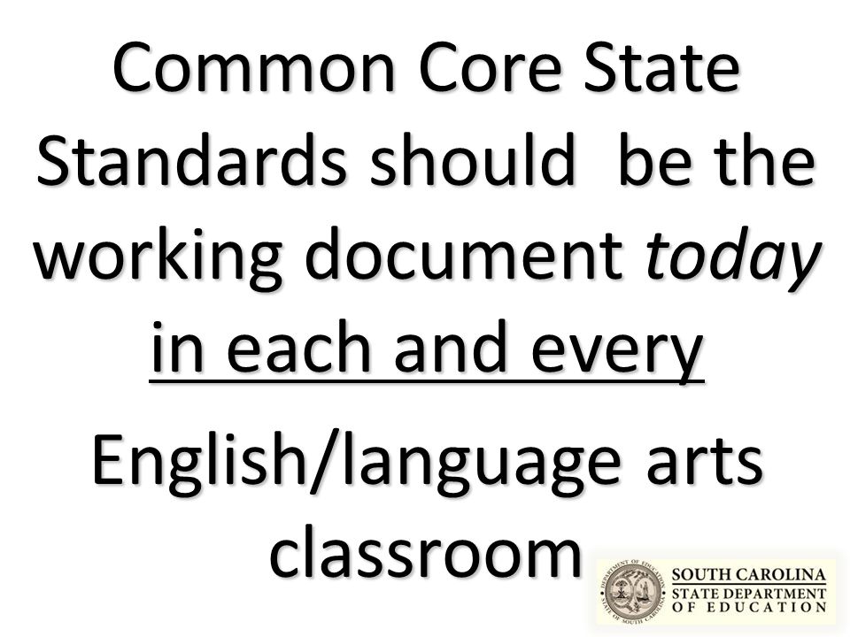 English/language arts classroom