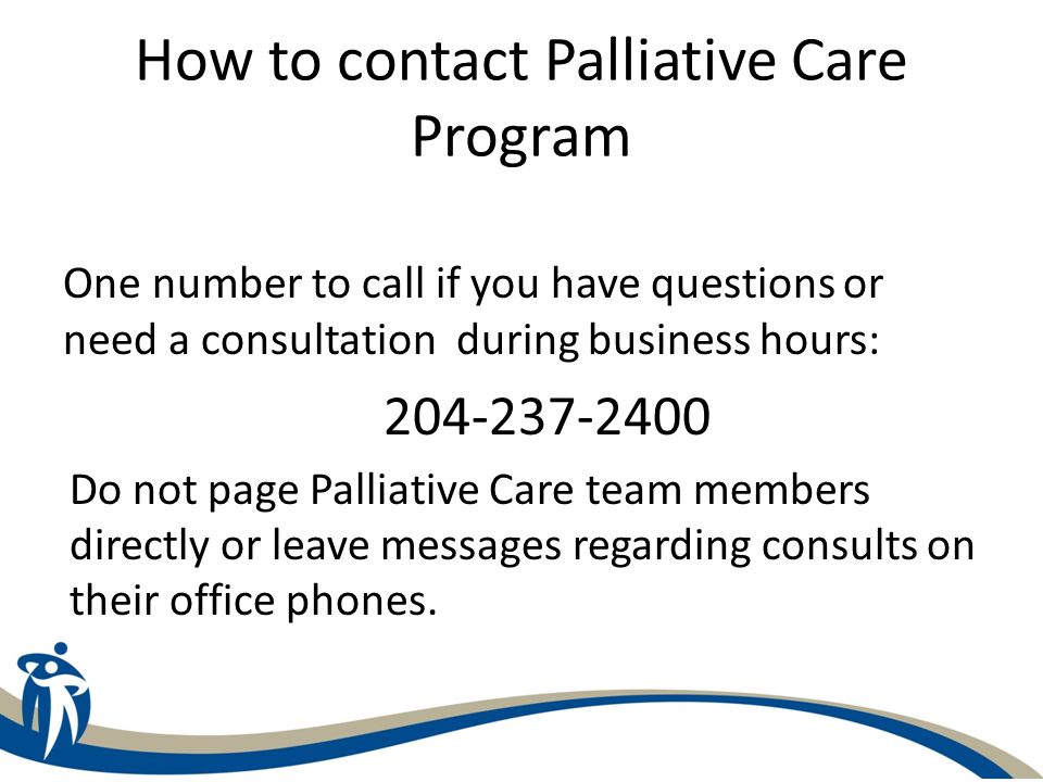 How to contact Palliative Care Program