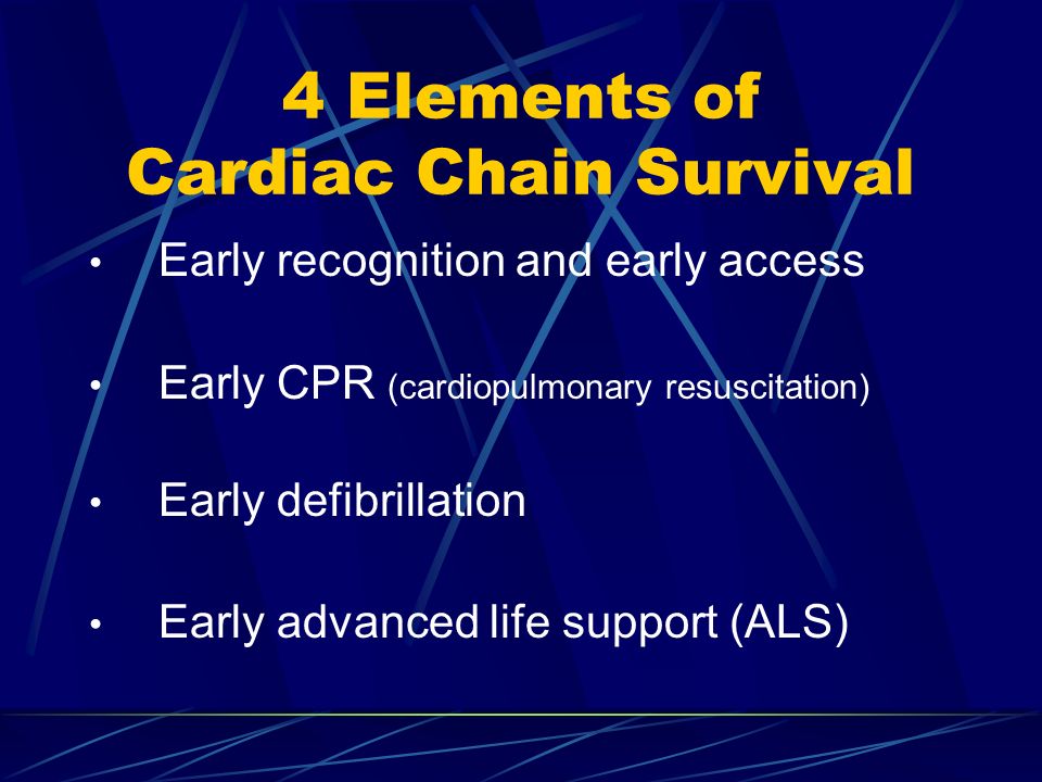 4 Elements of Cardiac Chain Survival