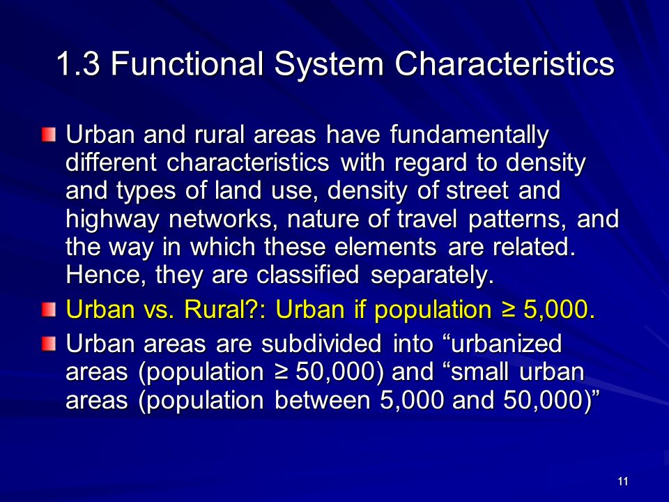 1.3 Functional System Characteristics