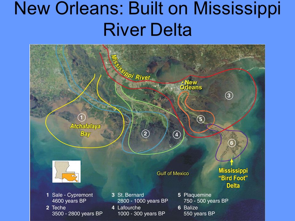 New Orleans: Built on Mississippi River Delta