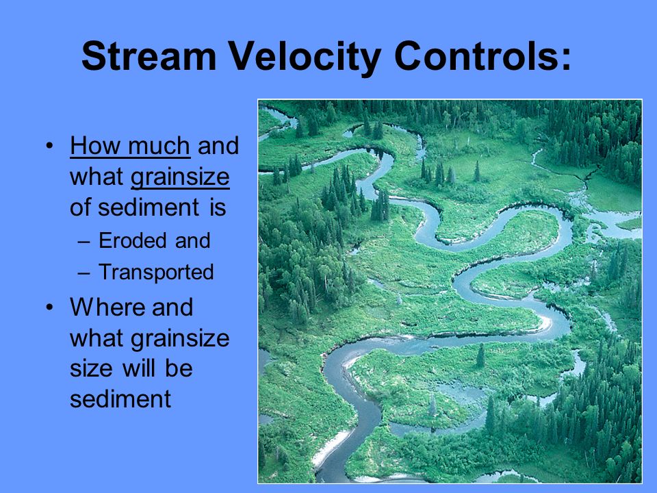Stream Velocity Controls: