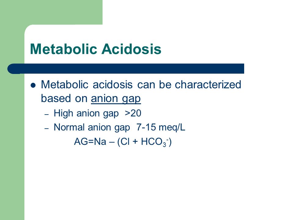 Metabolic Acidosis/Alkalosis - ppt download