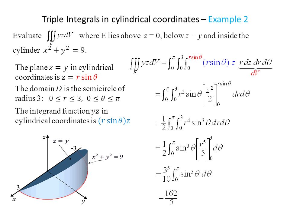 Triple Integral In Cylindrical Coordinates Ppt Video Online Download