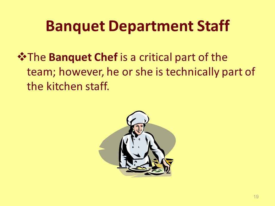 The Banquet Department Risa McCann - ppt video online download