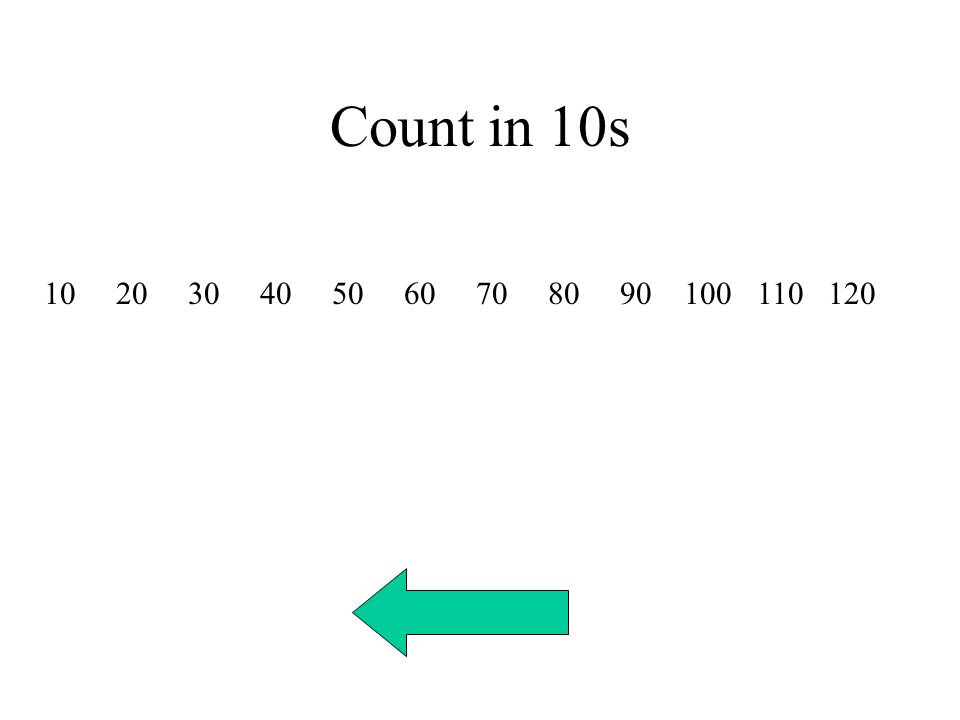 Count in 10s