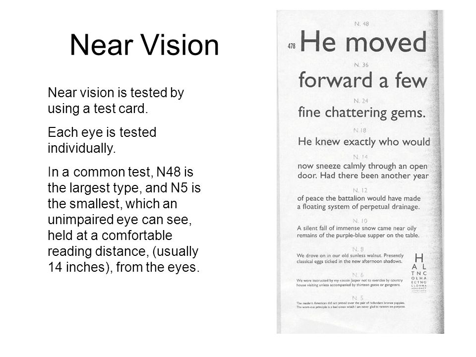 N5 Vision Chart