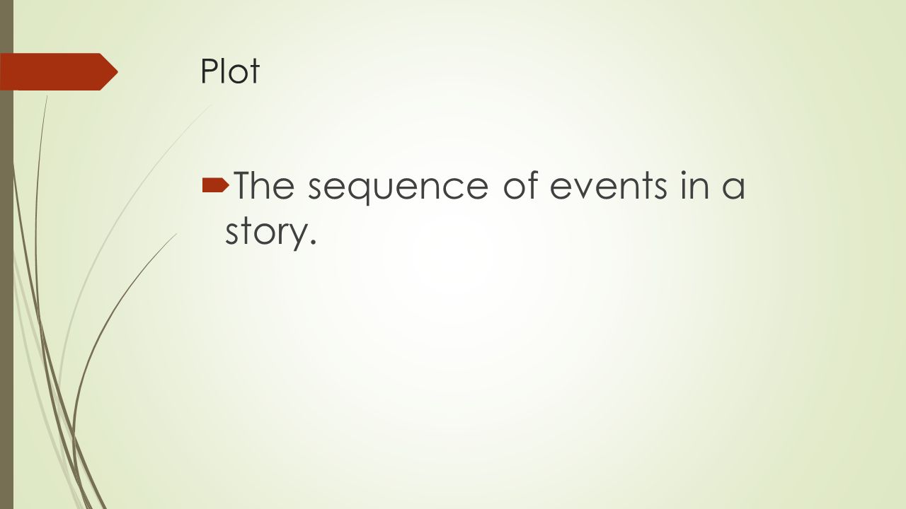 The sequence of events in a story.