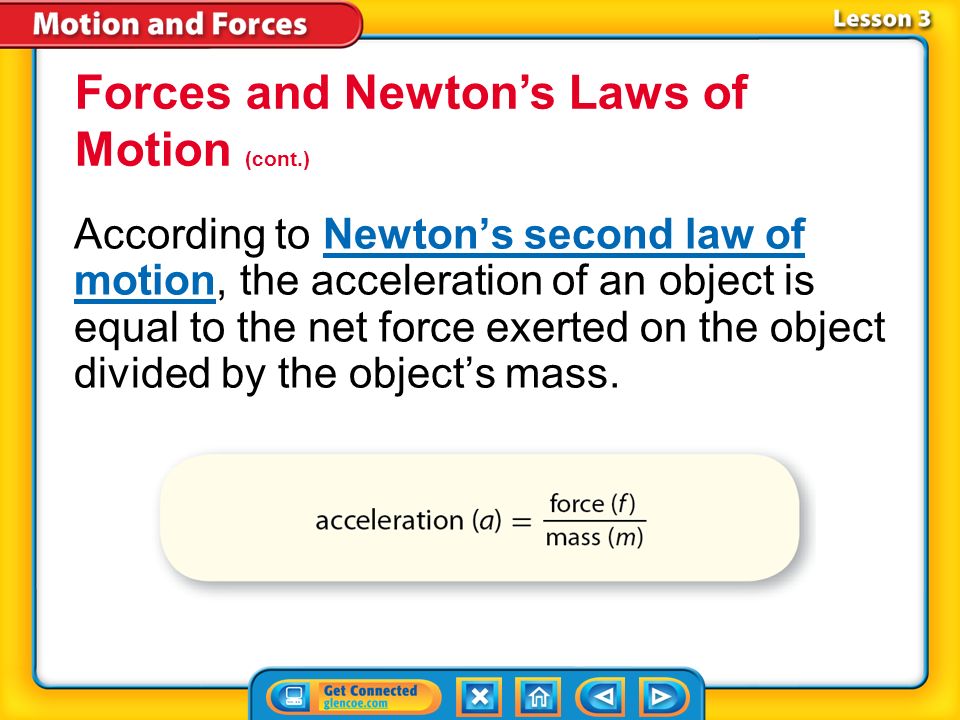 Forces and Newton’s Laws of Motion (cont.)