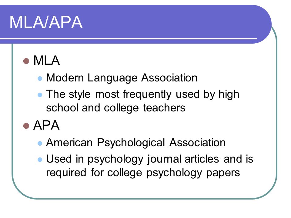 the difference between mla and apa format