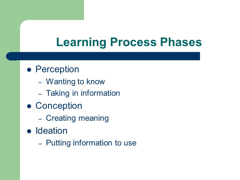 Learning Process Phases