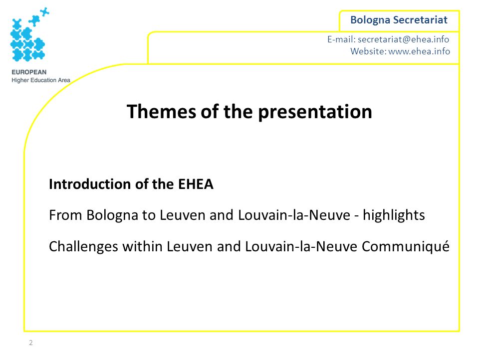 Themes of the presentation