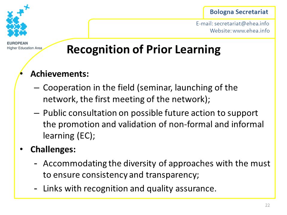 Recognition of Prior Learning