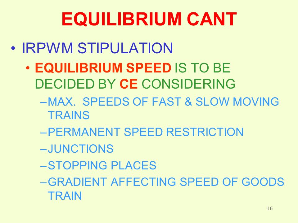 EQUILIBRIUM CANT IRPWM STIPULATION