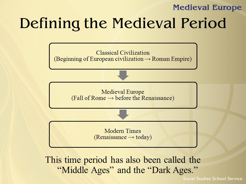 Defining the Medieval Period