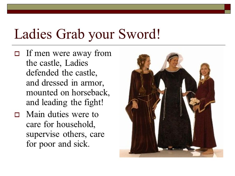 Ladies Grab your Sword!