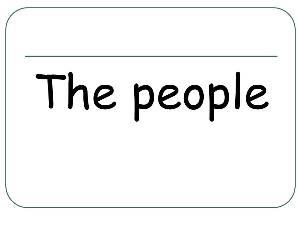 The people