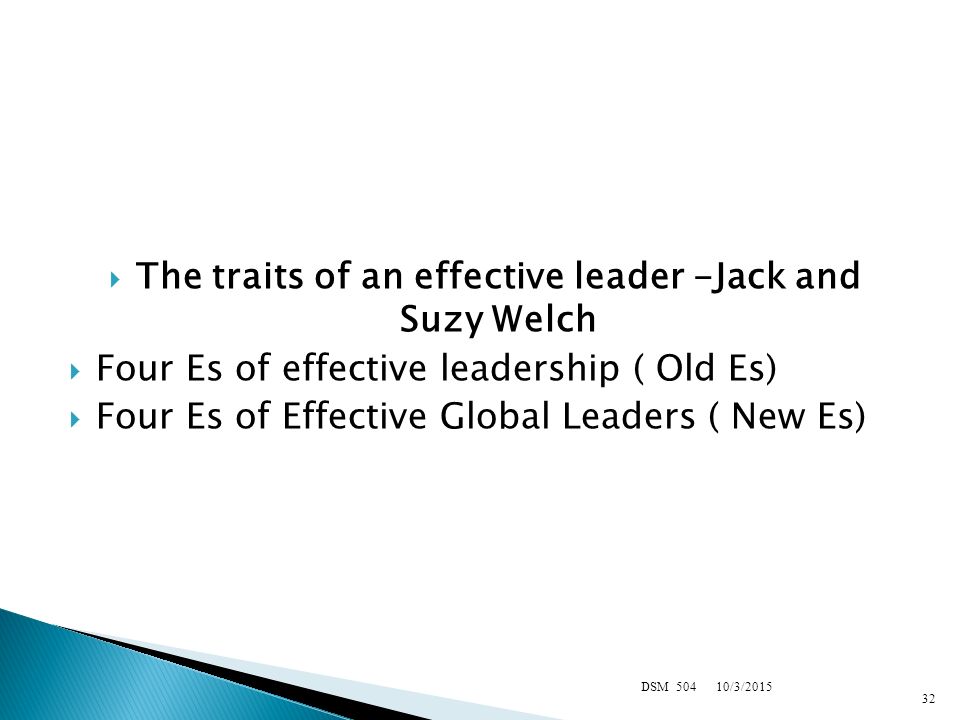 jack welch leadership traits