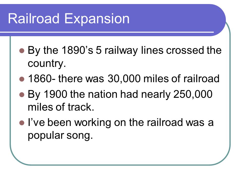 How Many Railway Lines Crossed The Country By The 1890s