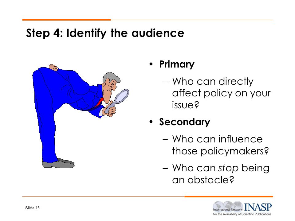 Step 4: Identify the audience