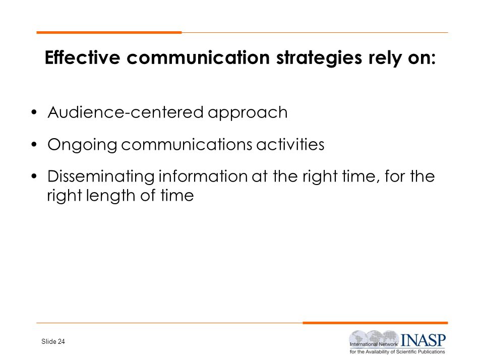 Effective communication strategies rely on: