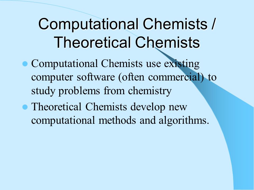 Computational Chemistry for Dummies - ppt video online download