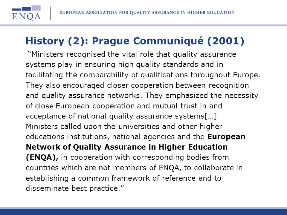 History (2): Prague Communiqué (2001)