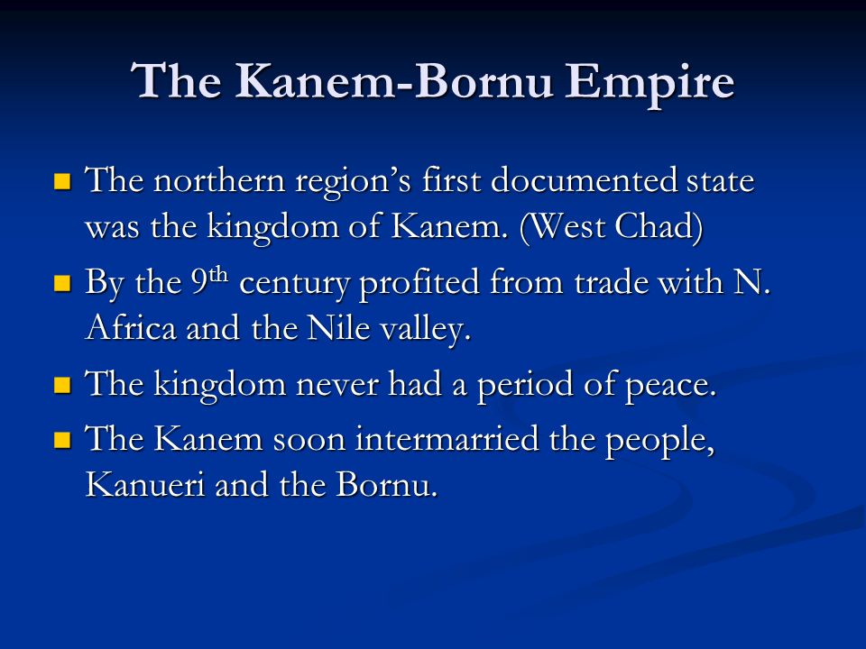 kingdom of kanem bornu