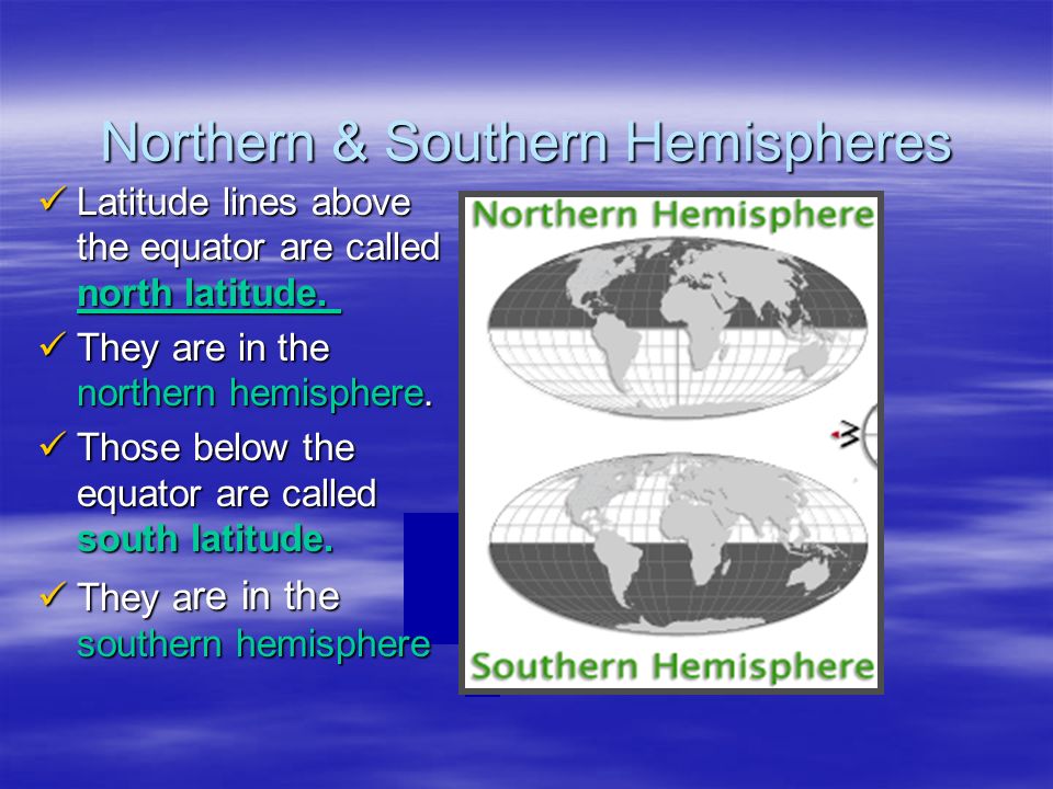 Northern & Southern Hemispheres