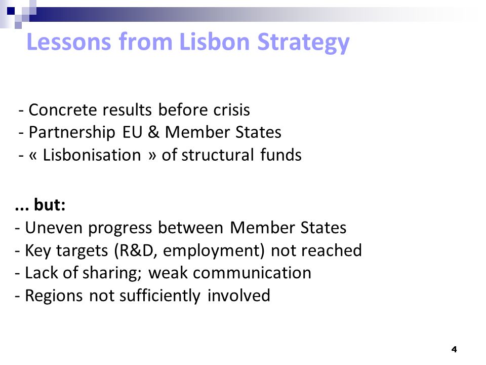 Lessons from Lisbon Strategy