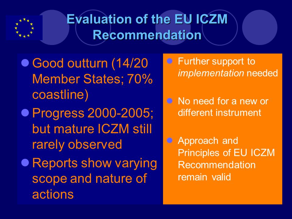 Evaluation of the EU ICZM Recommendation