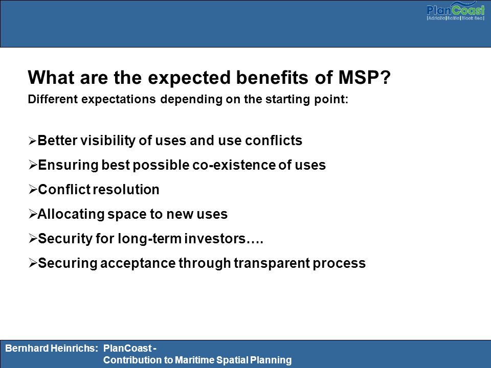 What are the expected benefits of MSP