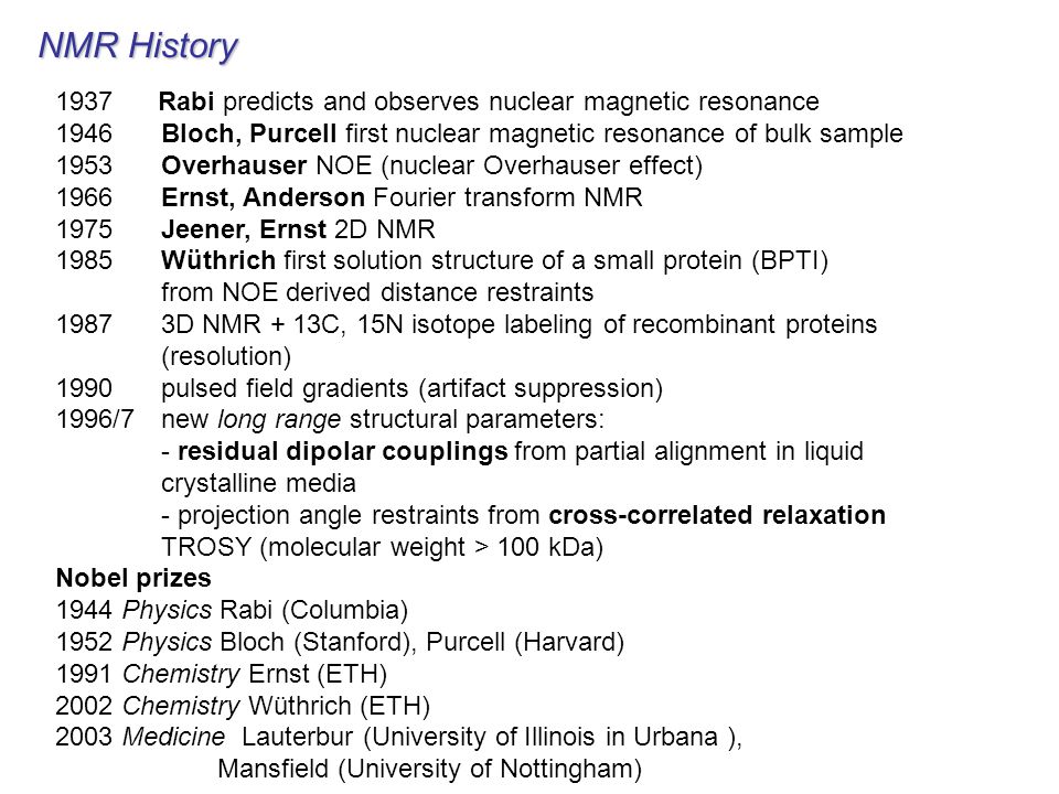 Nuclear Magnetic Resonance - ppt download