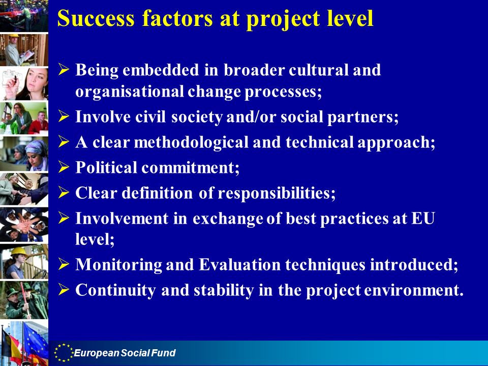 Success factors at project level