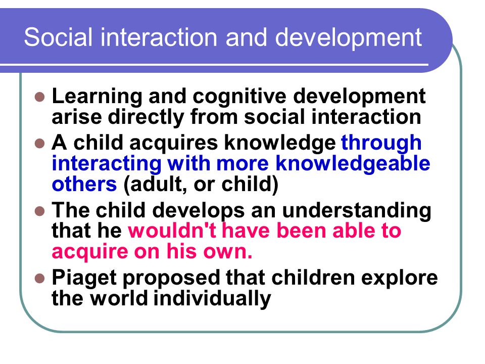 sociocultural theory of cognitive development