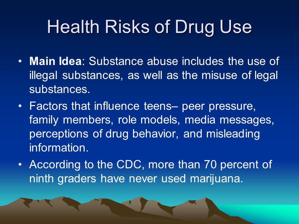 Health Risks of Drug Use