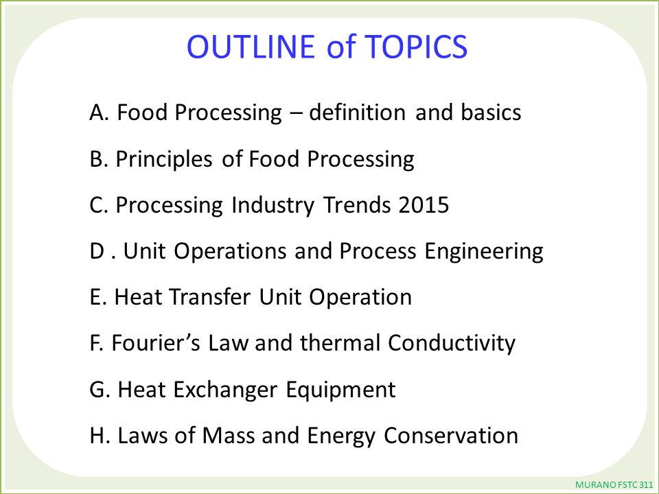 Thermal Conductivity in the Food Production Industry