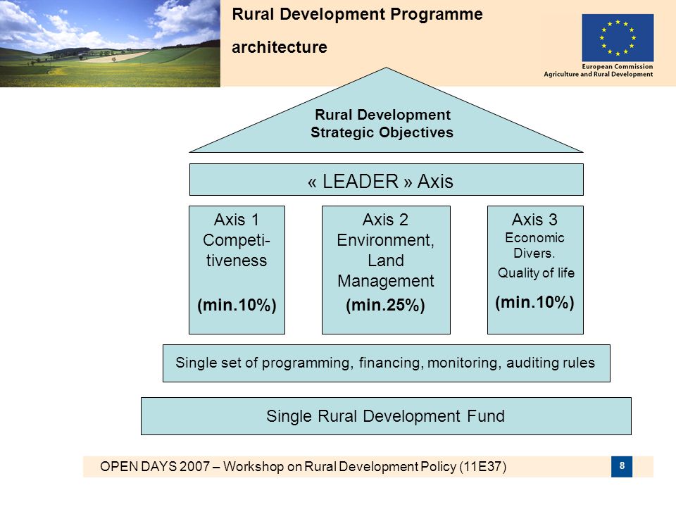 Rural Development Programme architecture