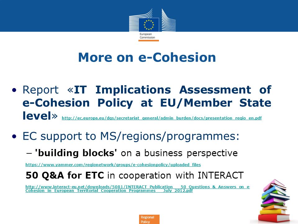 More on e-Cohesion