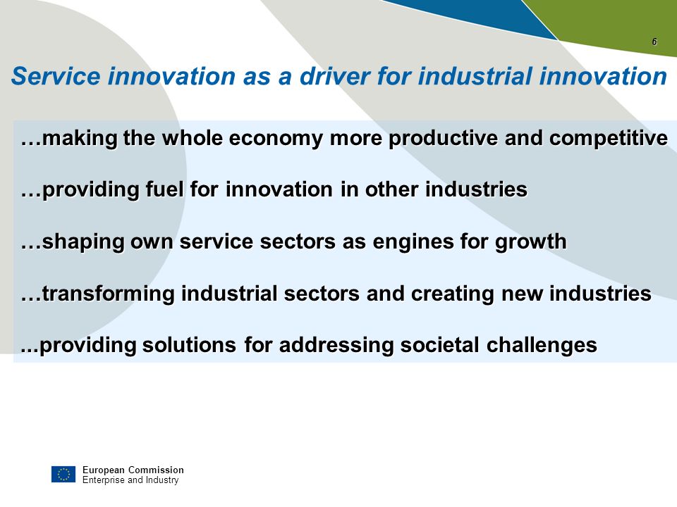 Service innovation as a driver for industrial innovation