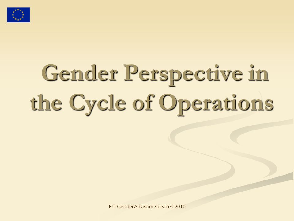 Gender Perspective in the Cycle of Operations