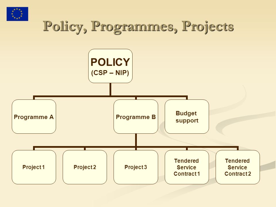 Policy, Programmes, Projects