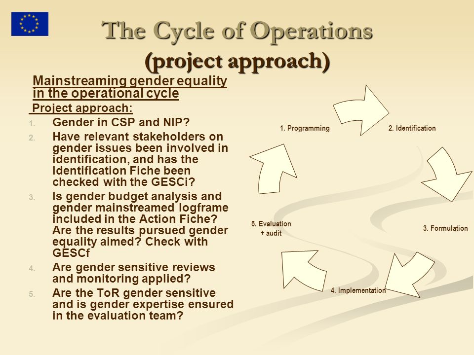 The Cycle of Operations (project approach)