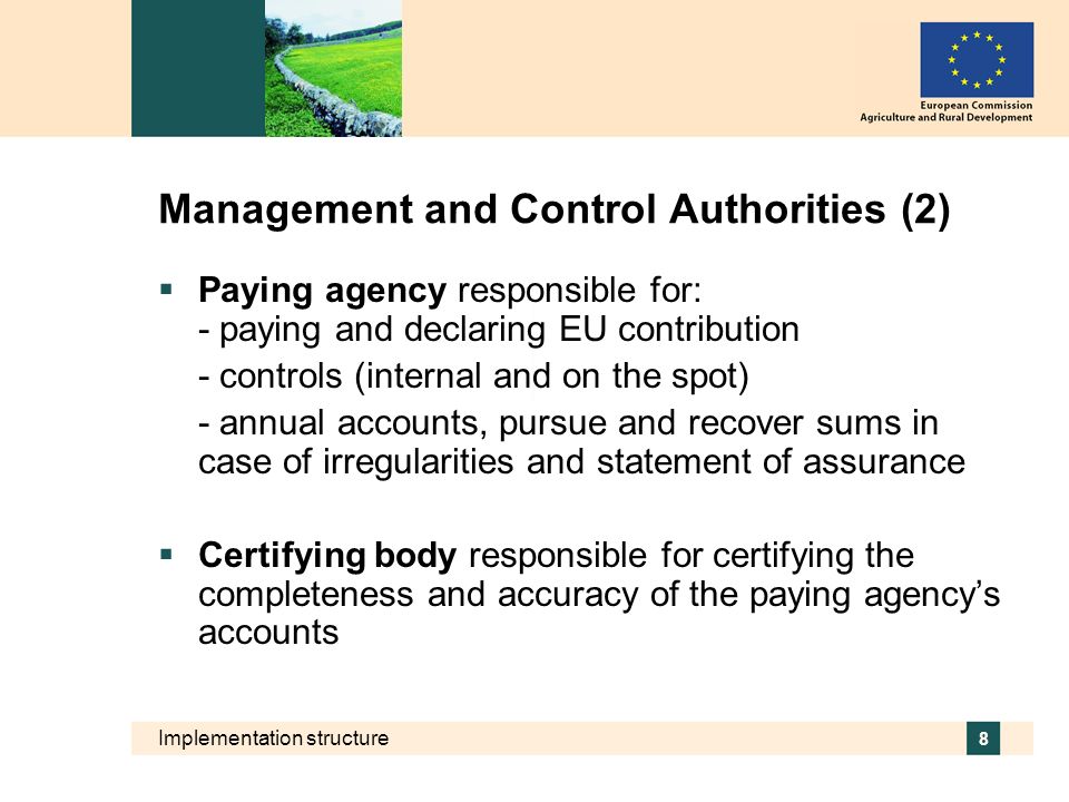 Management and Control Authorities (2)