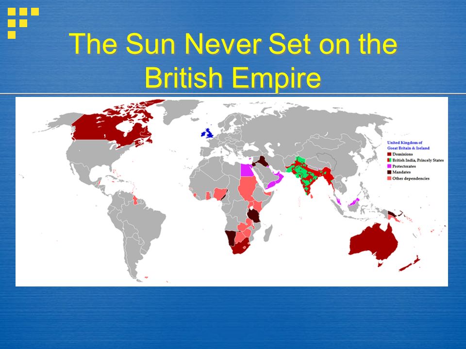 The Sun Never Set on the British Empire