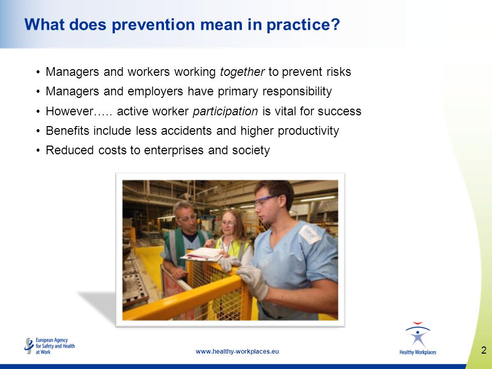 What does prevention mean in practice